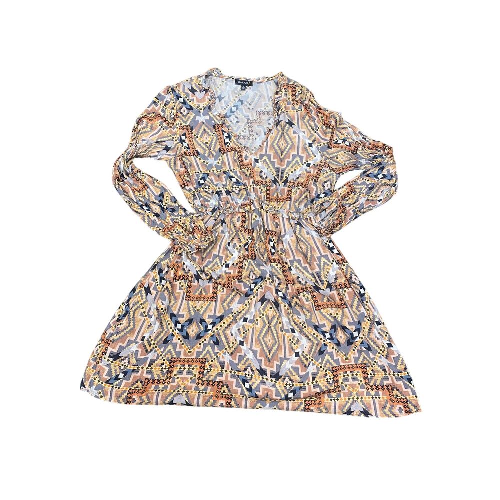Dear John Multicolor Long-Sleeve Dress - Size Small